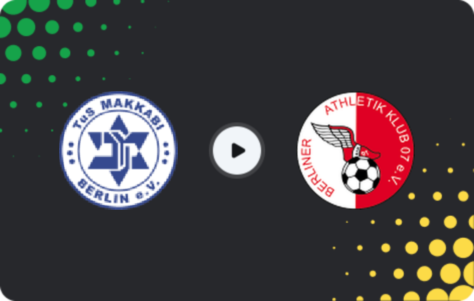 Where to watch Makkabi — BAK '07, NOFV-Oberliga Nord, 22.02.2026