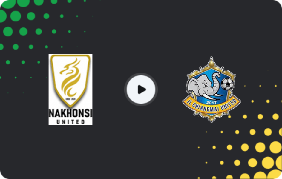 Where to watch Nakhon Si Thammarat — Chiangmai United, League 2, 22.02.2026
