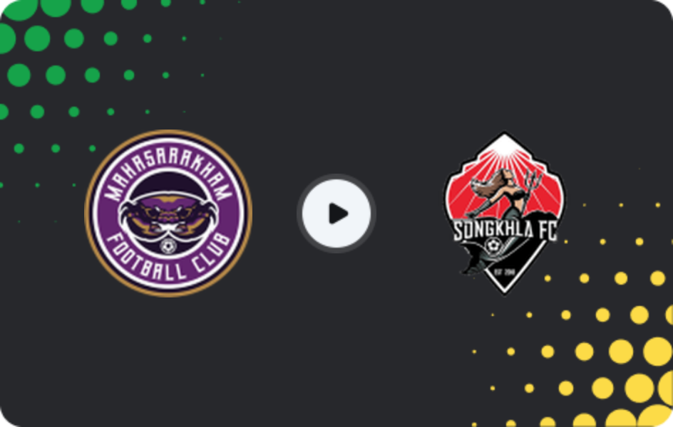Where to watch Mahasarakham United — Songkhla, League 2, 22.02.2026