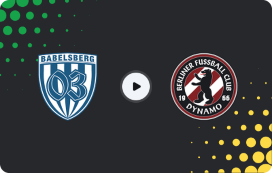 Where to watch SV Babelsberg 03 — BFC Dynamo, Regionalliga - Nordost, 22.02.2026