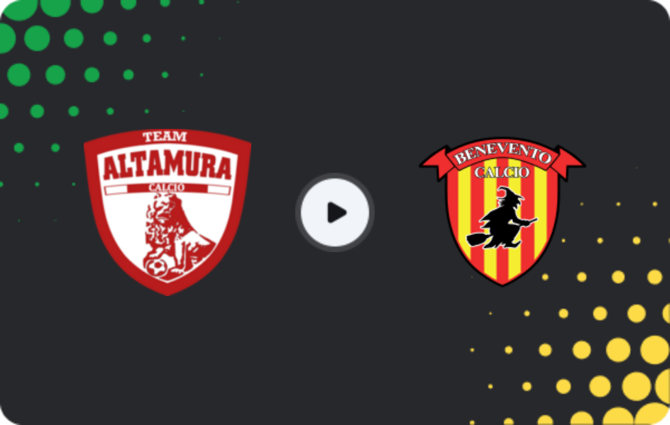 Where to watch Team Altamura — Benevento, Serie C - Girone C, 22.02.2026