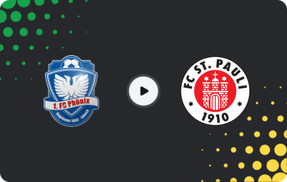 Where to watch Phönix Lübeck — St. Pauli II, Regionalliga - Nord, 22.02.2026