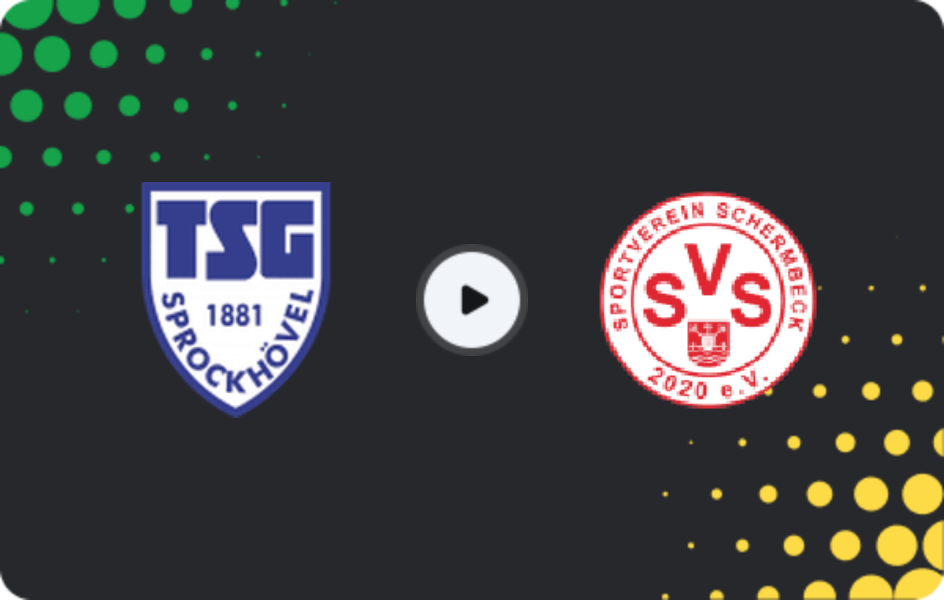 Where to watch Sprockhovel — Schermbeck, Oberliga - Westfalen, 22.02.2026