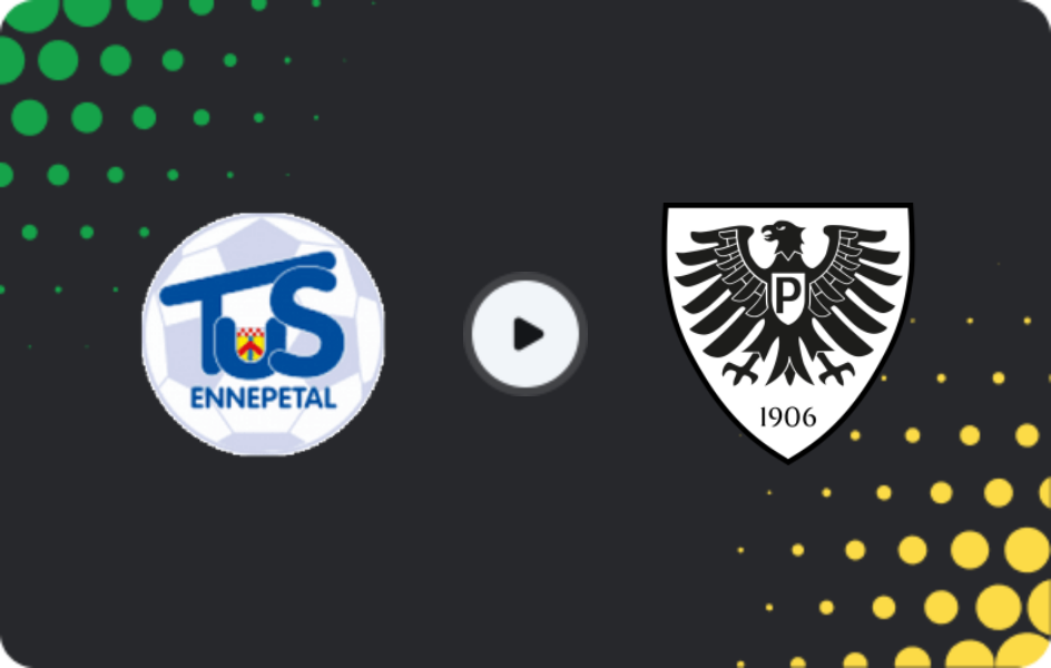 Where to watch Ennepetal — Preußen Münster II, Oberliga - Westfalen, 22.02.2026