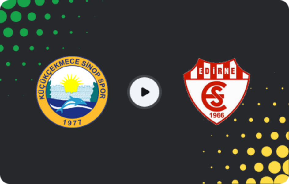 Where to watch Küçükçekmece Sinopspor — Edirnespor, 3. Lig - Group 1, 22.02.2026