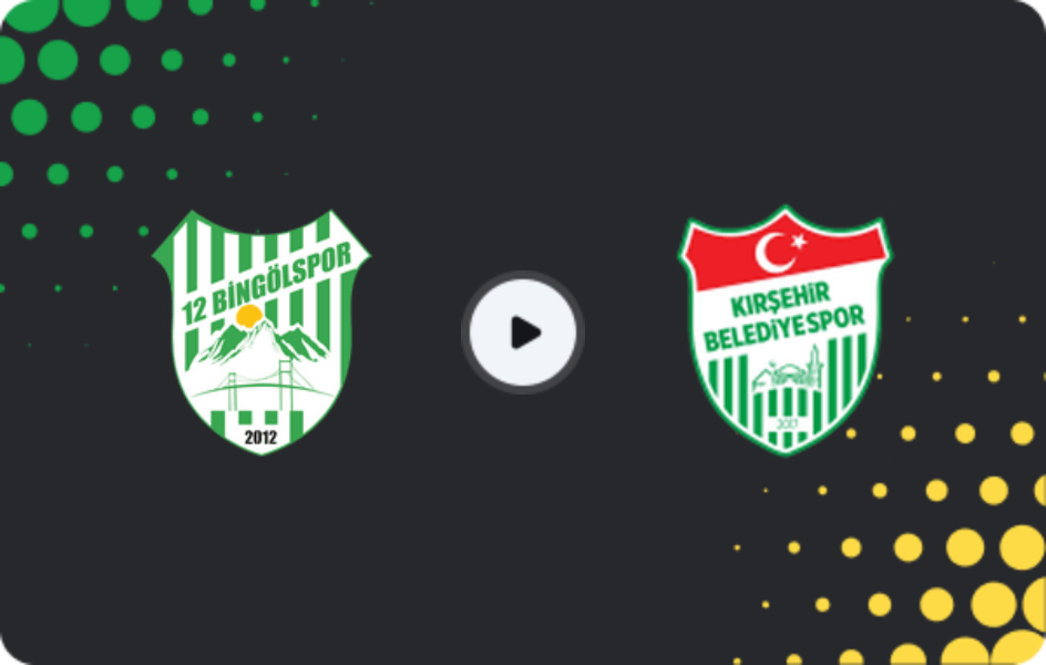 Where to watch 12 Bingölspor — Kırşehir Belediyespor, 3. Lig - Group 2, 22.02.2026
