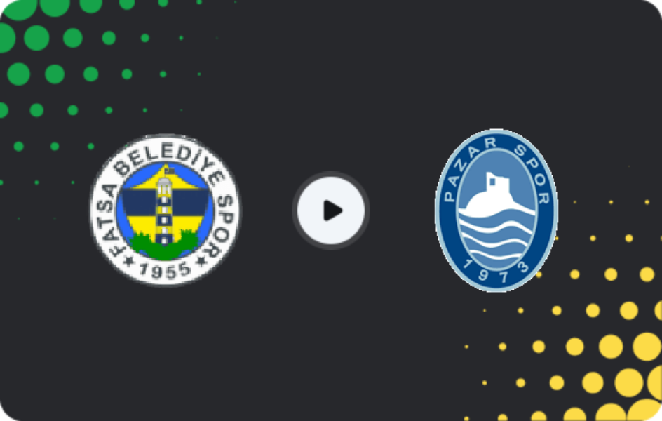 Where to watch Fatsa Belediyespor — Pazarspor, 3. Lig - Group 3, 22.02.2026