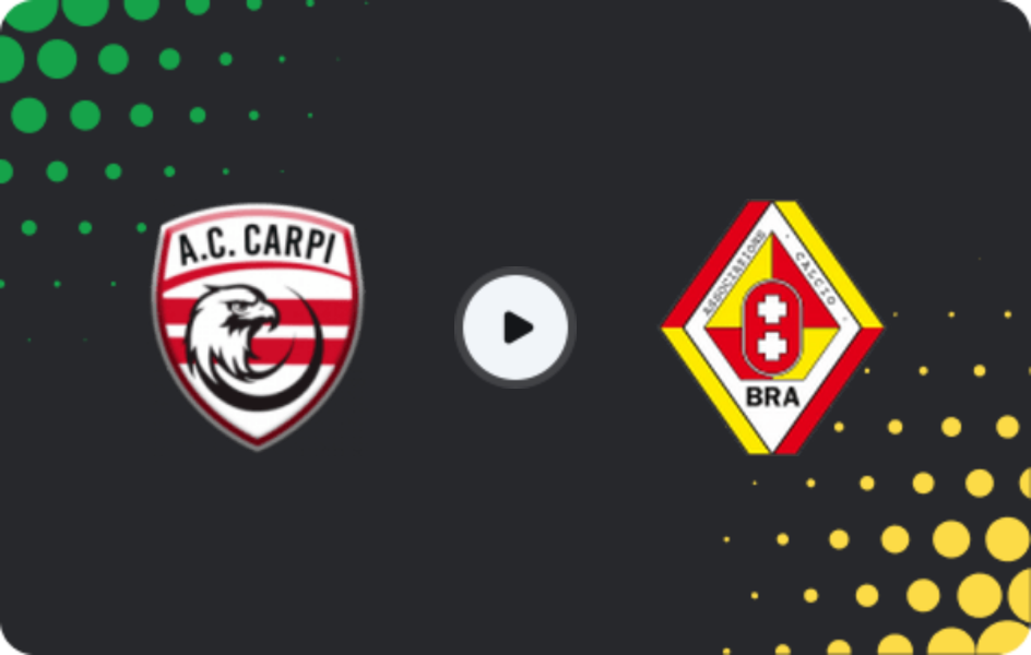 Where to watch Athletic Carpi — Bra, Serie C - Girone B, 22.02.2026