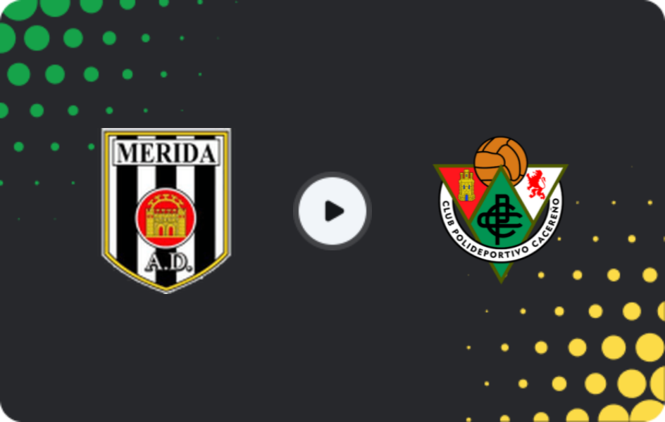 Where to watch Mérida AD — Cacereño, Primera Federación – Group 1, 22.02.2026