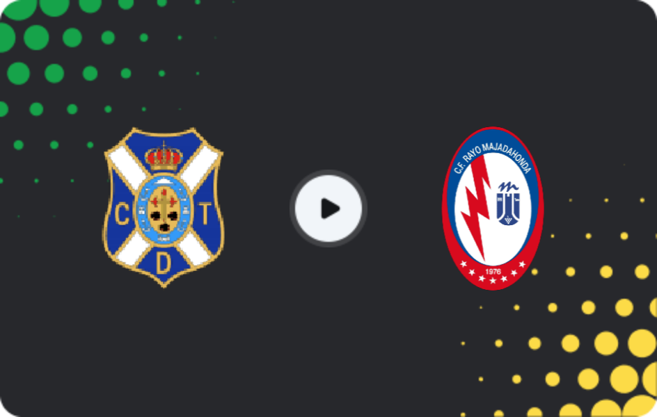 Where to watch Tenerife II — Rayo Majadahonda, Segunda Federación - Group 5, 22.02.2026
