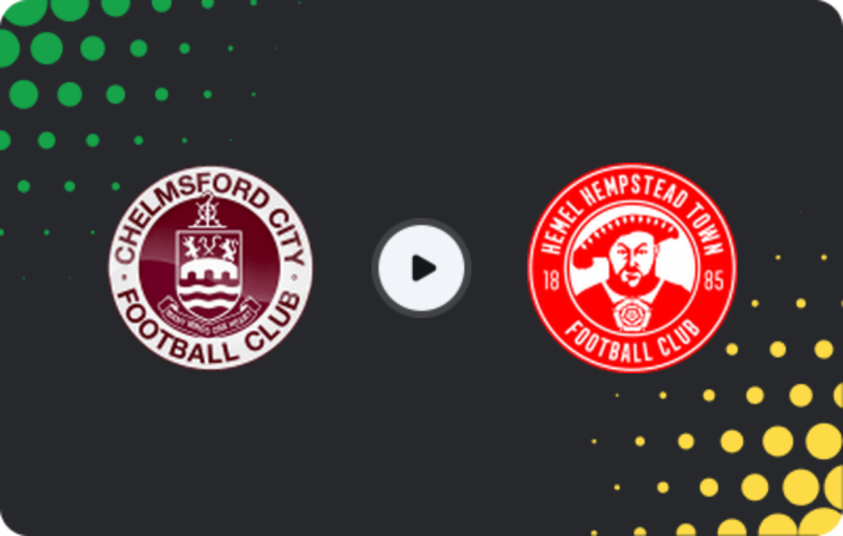 Where to watch Chelmsford City — Hemel Hempstead Town, National League - South, 23.02.2026