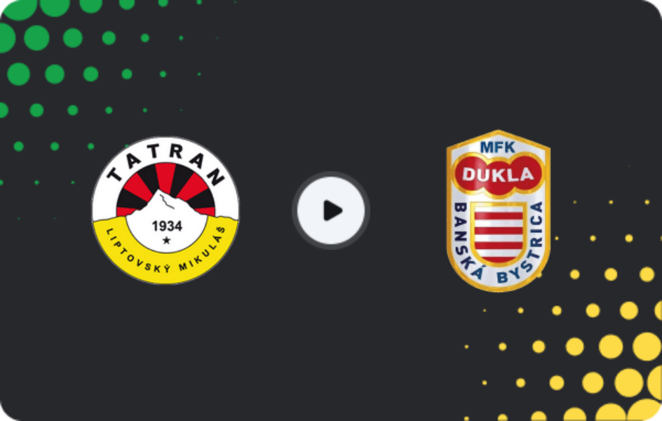 Where to watch Liptovský Mikuláš — Dukla Banská Bystrica, 2. Liga, 28.02.2026