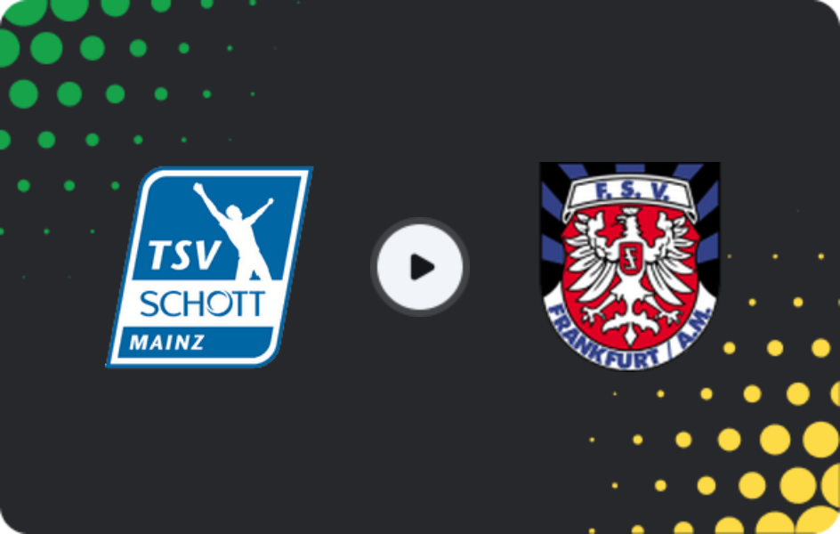 Where to watch Schott Mainz — FSV Frankfurt, Regionalliga - SudWest, 28.02.2026