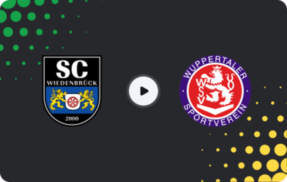Where to watch Wiedenbrück — Wuppertaler SV, Regionalliga - West, 28.02.2026