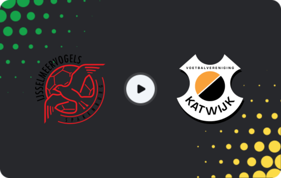 Where to watch Ijsselmeervogels — Katwijk, Tweede Divisie, 28.02.2026