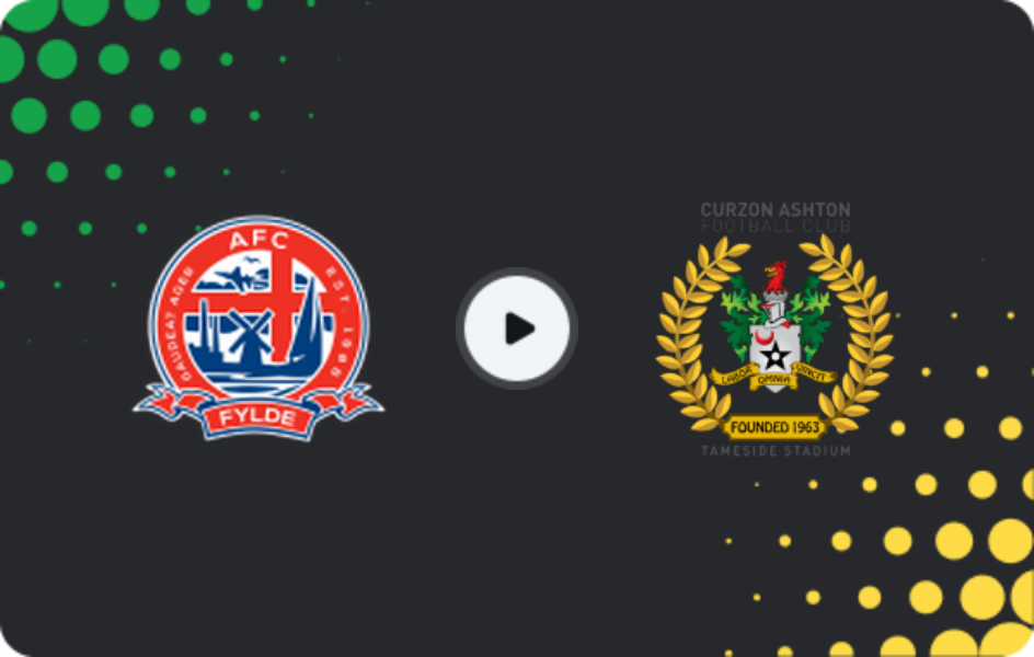 Where to watch AFC Fylde — Curzon Ashton, National League - North, 28.02.2026