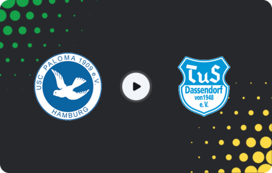 Where to watch Paloma — Tus Dassendorf, Oberliga - Hamburg, 01.03.2026