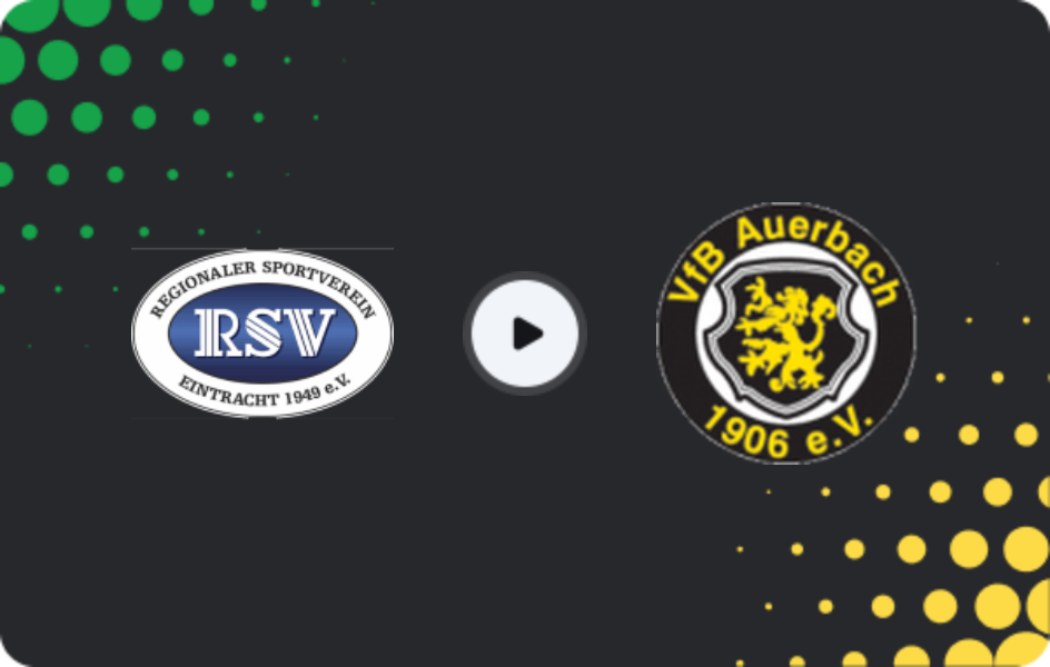 Where to watch RSV Eintracht — Auerbach, NOFV-Oberliga Süd, 01.03.2026