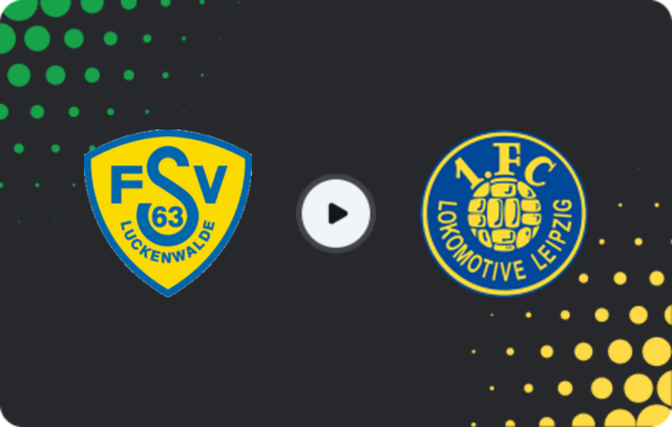Where to watch Luckenwalde — Lokomotive Leipzig, Regionalliga - Nordost, 01.03.2026