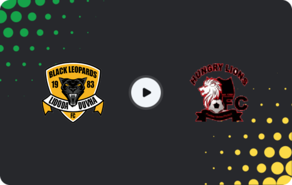 Where to watch Black Leopards — Hungry Lions, 1st Division, 01.03.2026