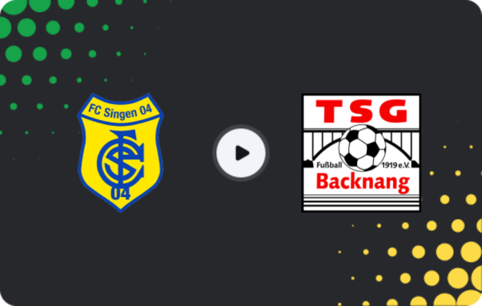 Where to watch TSV Singen — Backnang, Oberliga - Baden-Württemberg, 01.03.2026