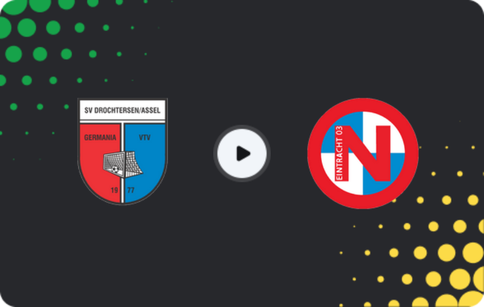Where to watch SV Drochtersen/Assel — Eintracht Norderstedt, Regionalliga - Nord, 01.03.2026