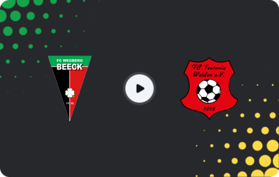 Where to watch Wegberg-Beeck — Teutonia Weiden, Oberliga - Mittelrhein, 01.03.2026