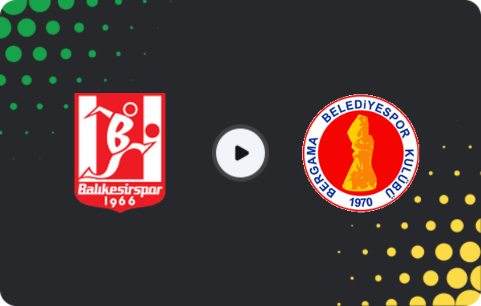 Where to watch Balıkesirspor — Bergama Belediyespor, 3. Lig - Group 4, 01.03.2026