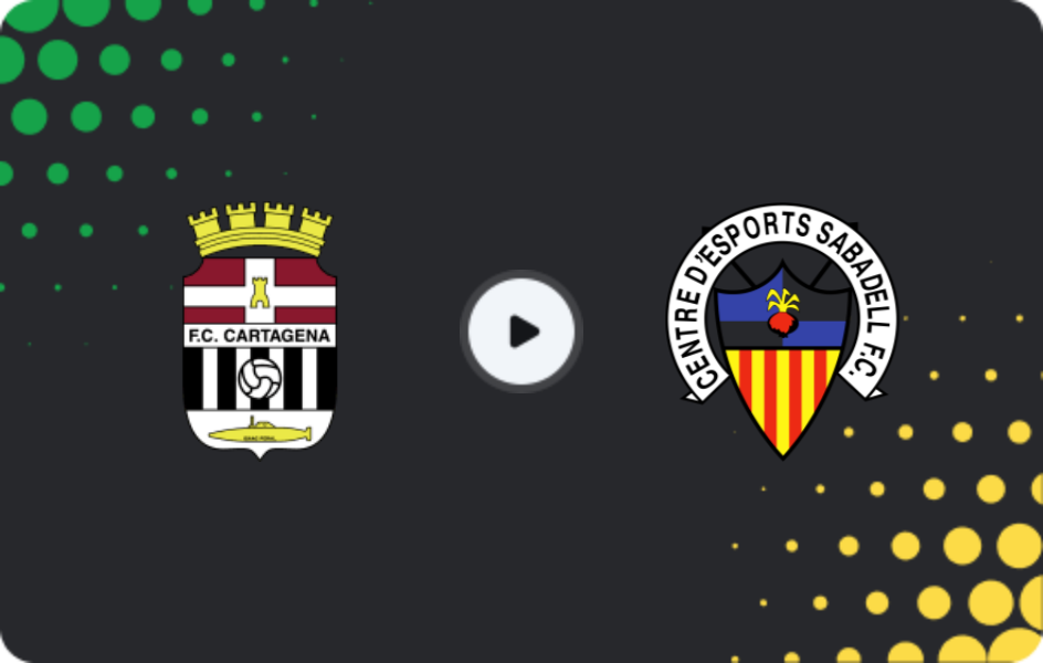 Where to watch FC Cartagena — Sabadell, Primera Federación – Group 2, 01.03.2026