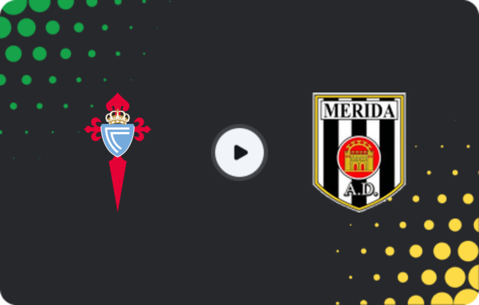 Where to watch Celta de Vigo II — Mérida AD, Primera Federación – Group 1, 01.03.2026