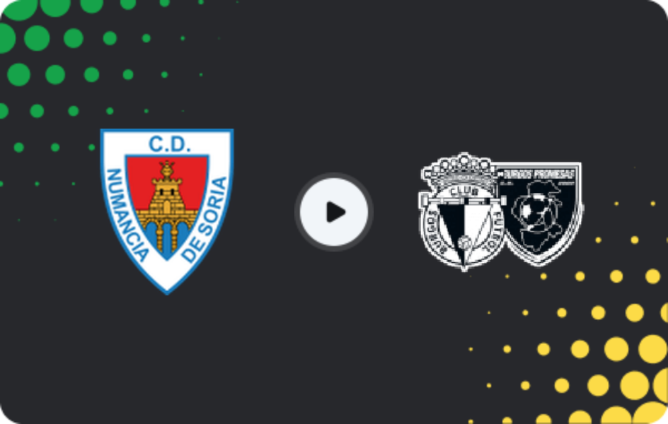 Where to watch Numancia — Burgos Promesas, Segunda Federación – Group 1, 01.03.2026