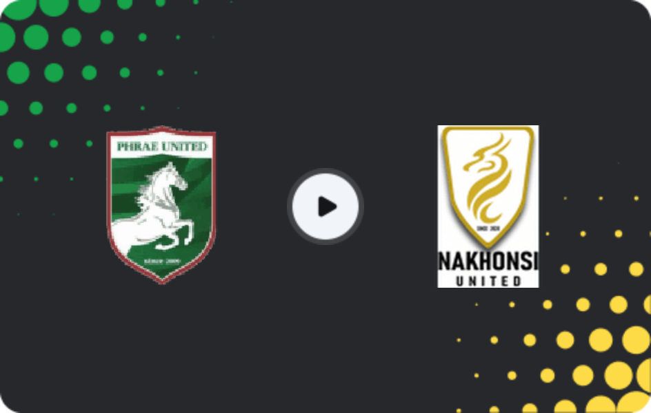 Where to watch Phrae United — Nakhon Si Thammarat, League 2, 05.03.2026