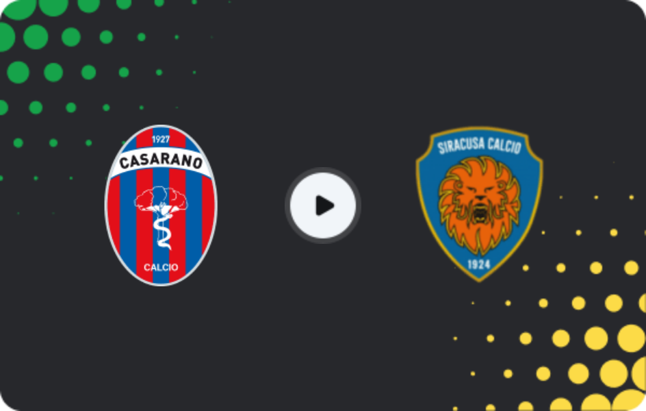 Where to watch Casarano — Siracusa, Serie C - Girone C, 05.03.2026