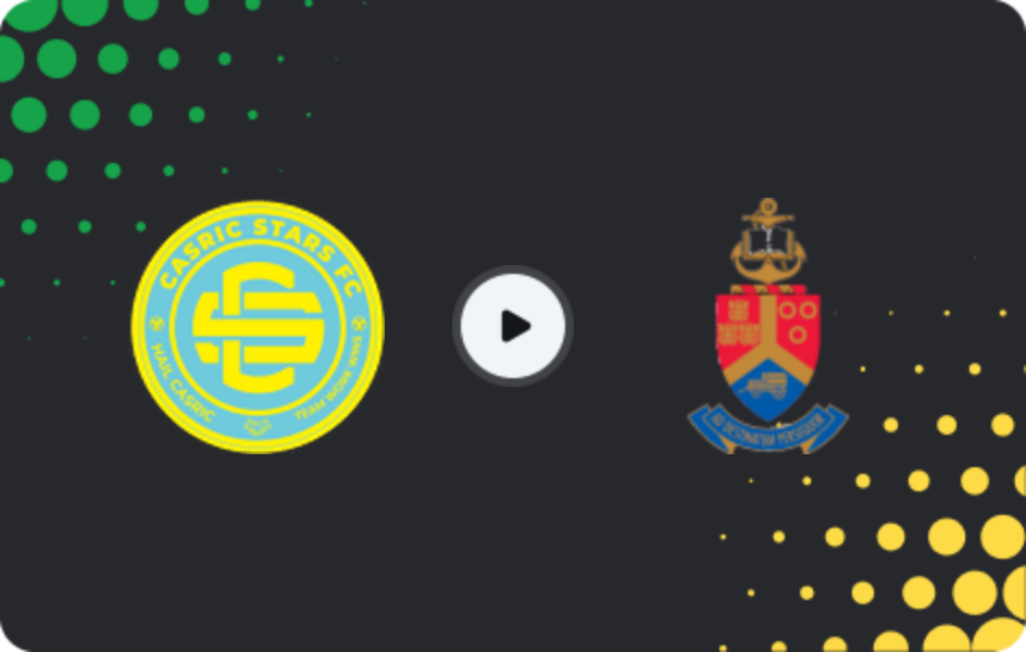 Where to watch Casric Stars — University of Pretoria, 1st Division, 06.03.2026