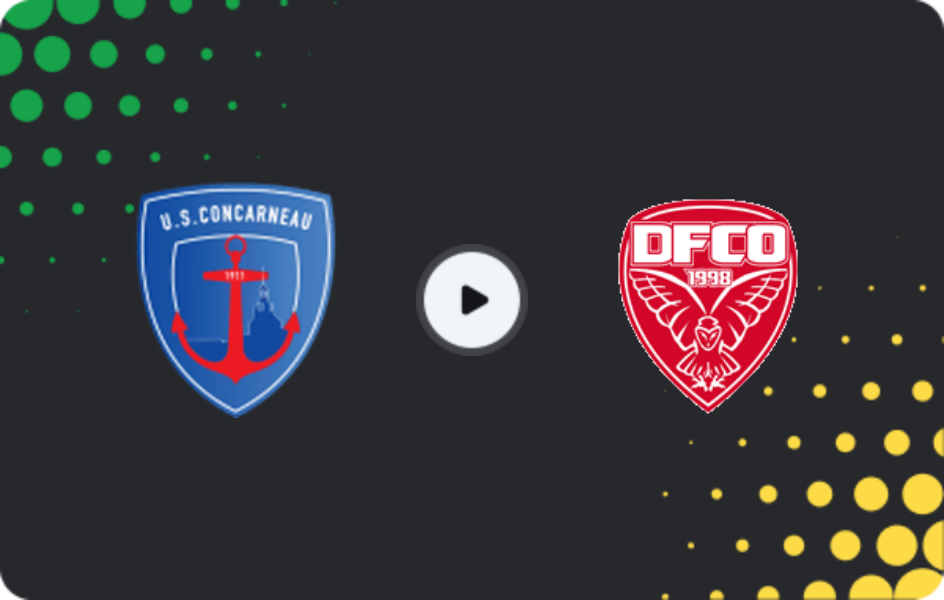 Where to watch Concarneau — Dijon, Championnat National, 06.03.2026