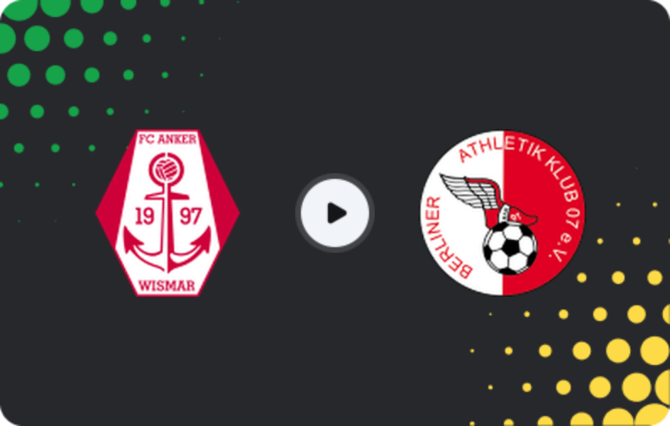 Where to watch Anker Wismar — BAK '07, NOFV-Oberliga Nord, 07.03.2026