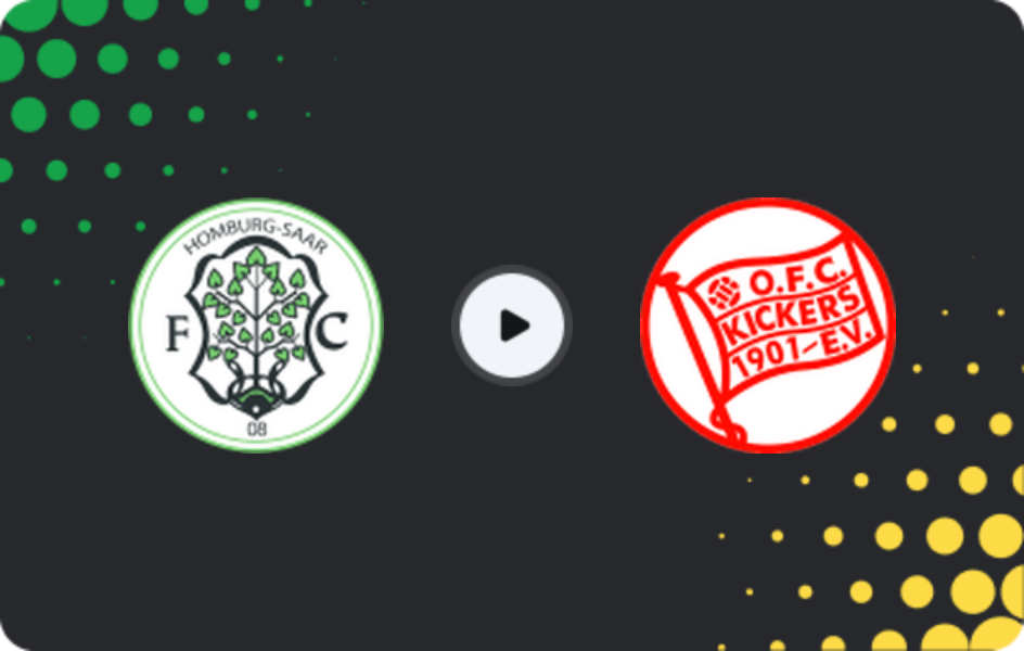 Where to watch FC 08 Homburg — Kickers Offenbach, Regionalliga - SudWest, 07.03.2026