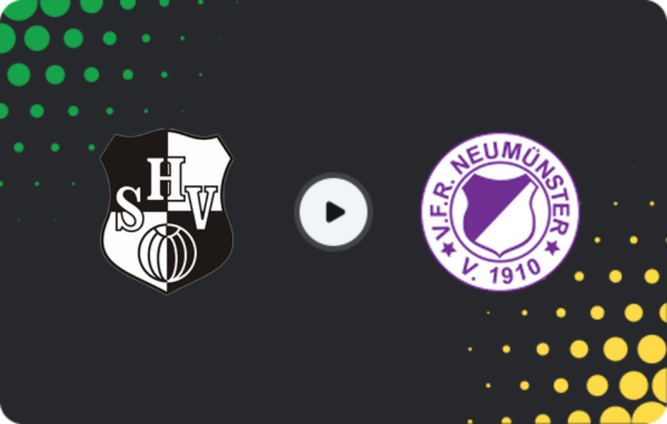 Where to watch Heider SV — VfR Neumünster, Oberliga - Schleswig-Holstein, 07.03.2026