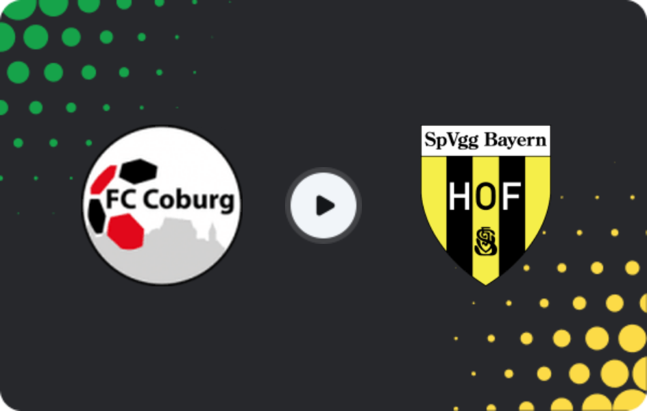 Where to watch Coburg — Bayern Hof, Oberliga - Bayern Nord, 07.03.2026
