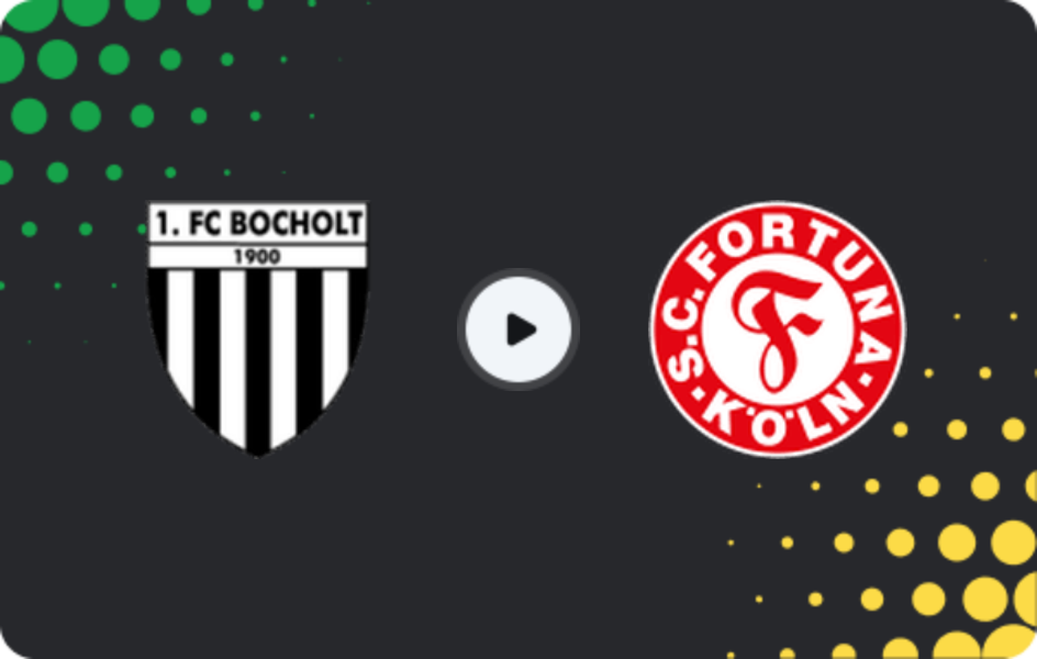 Where to watch FC Bocholt — Fortuna Köln, Regionalliga - West, 07.03.2026