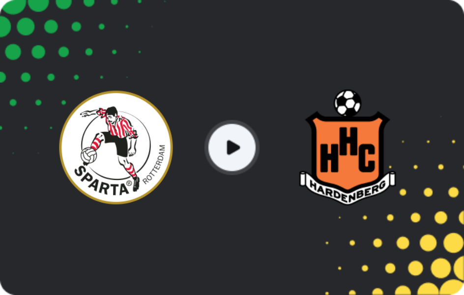 Where to watch Sparta Rotterdam II — HHC, Tweede Divisie, 07.03.2026