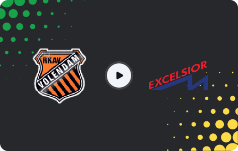 Where to watch RKAV Volendam — Excelsior Maassluis, Tweede Divisie, 07.03.2026