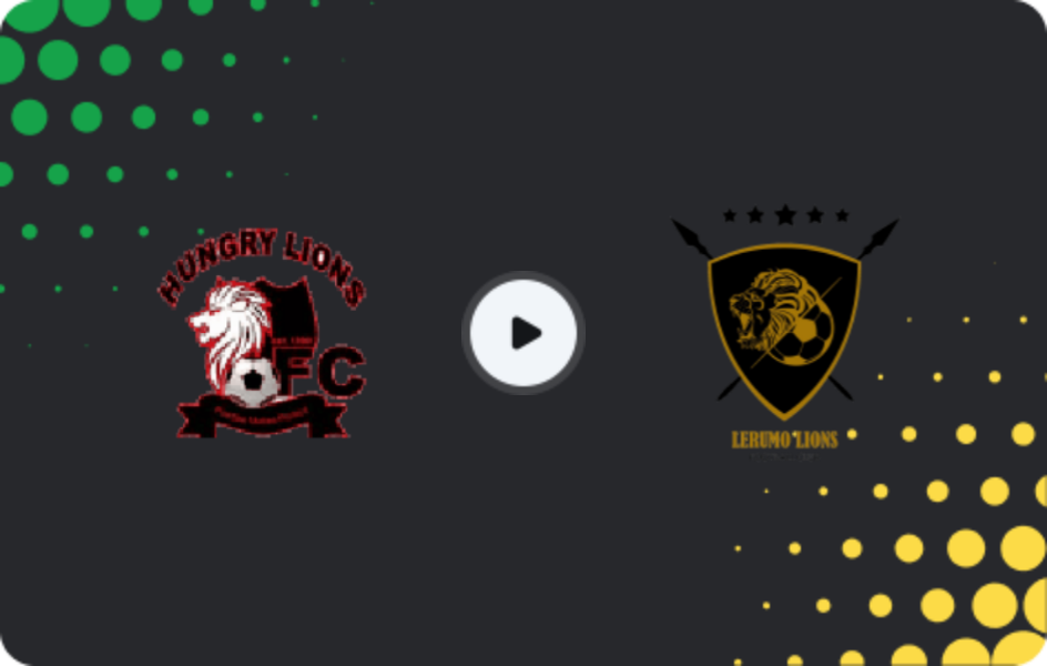 Where to watch Hungry Lions — Lerumo Lions, 1st Division, 07.03.2026