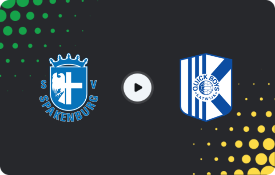 Where to watch Spakenburg — Quick Boys, Tweede Divisie, 07.03.2026