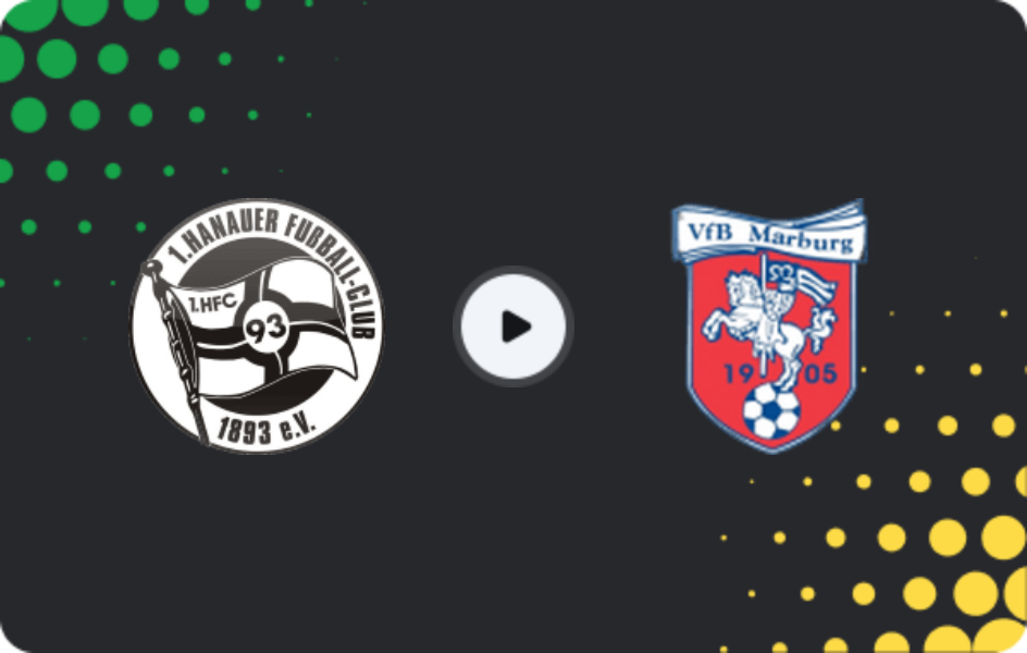 Where to watch Hanau 93 — Vfb Marburg, Oberliga - Hessen, 07.03.2026