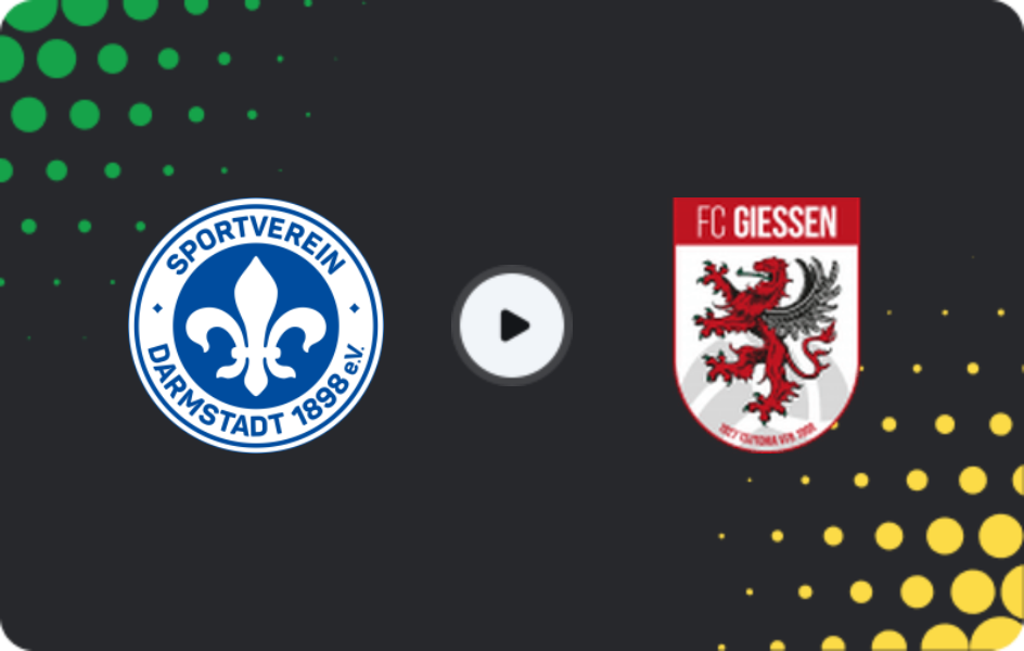 Where to watch Darmstadt II — FC Gießen, Oberliga - Hessen, 07.03.2026