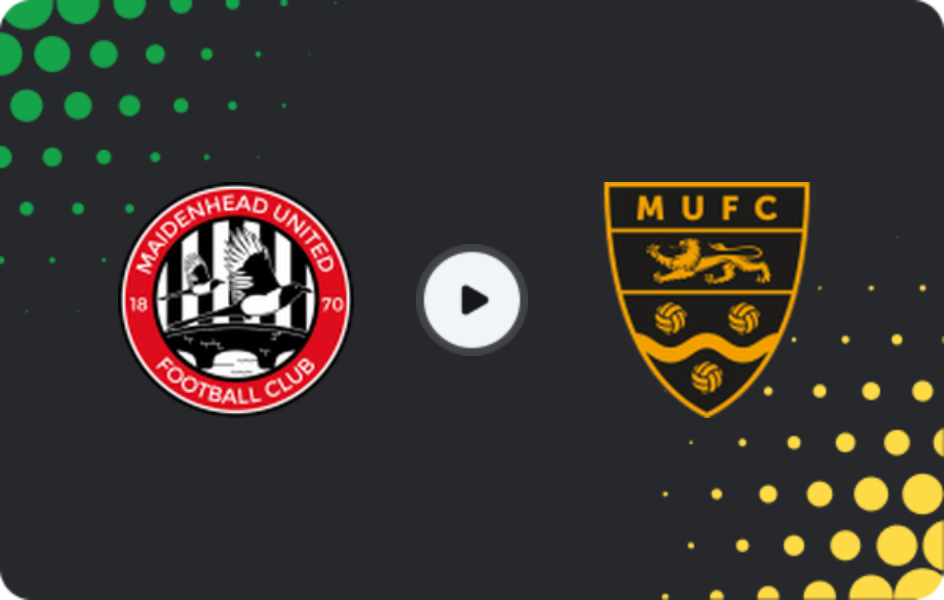 Where to watch Maidenhead — Maidstone Utd, National League - South, 07.03.2026