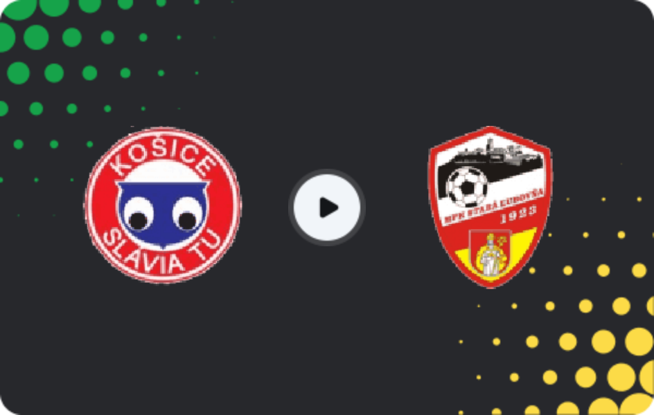 Where to watch Slávia TU Košice — Stará Ľubovňa, 2. Liga, 08.03.2026