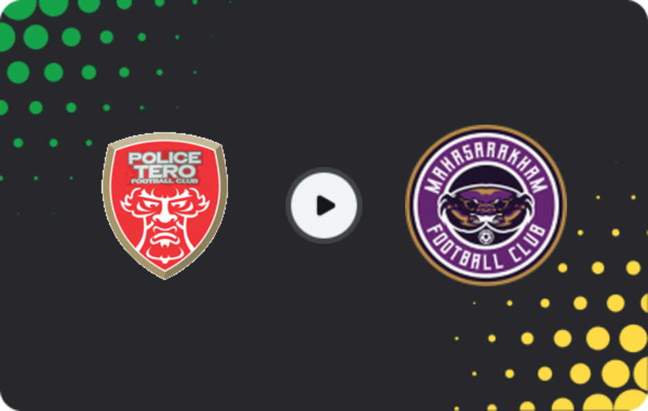 Where to watch Police Tero — Mahasarakham United, League 2, 08.03.2026