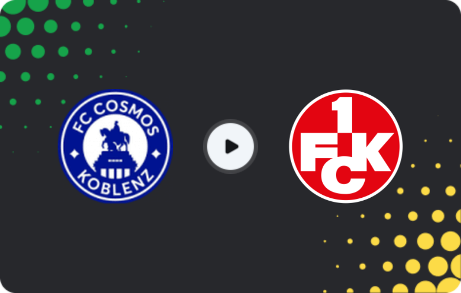 Where to watch Cosmos Koblenz — Kaiserslautern II, Oberliga Rheinland-Pfalz/Saar, 08.03.2026